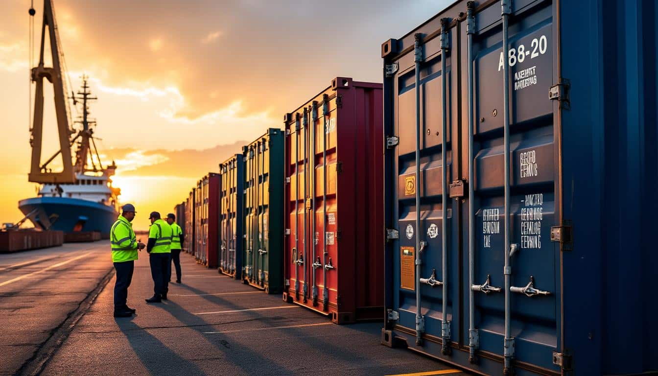 Illustration: Les dimensions standards des conteneurs maritimes et leur impact sur le poids