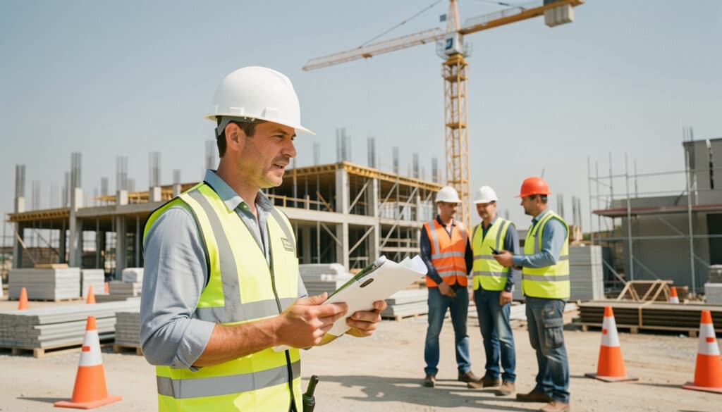 Chef de chantier : rôle, formation, salaire et terrain