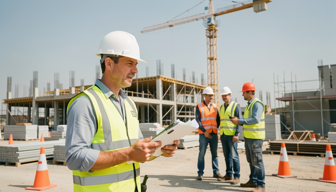 Chef de chantier : rôle, formation, salaire et terrain